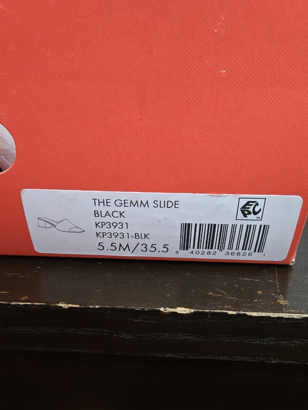 Katy Perry The Gemm Slide Black Sandle - 5.5 - NIB - Picture 6 of 6
